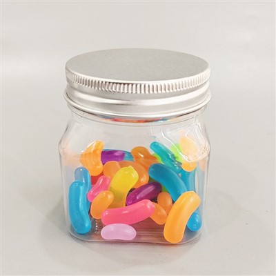 150 ml plastikowe kwadratowe słoiki